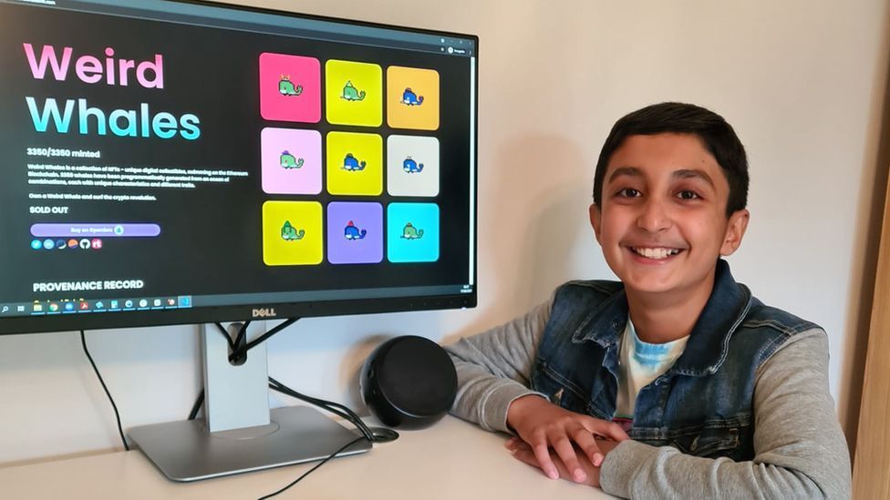 12-Year-Old ‘Weird Whales’ NFT Creator Set to take in $400K value of Ether