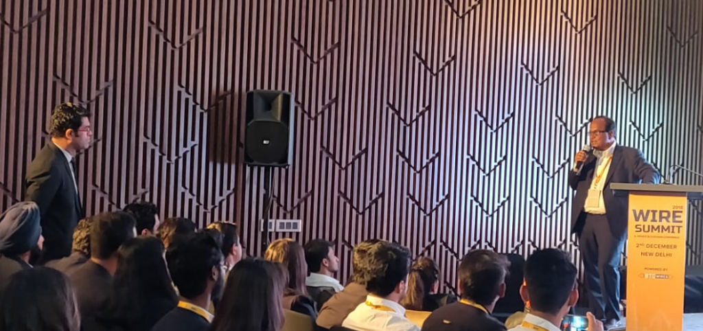 JA Chaudhary at Wire Summit 2018
