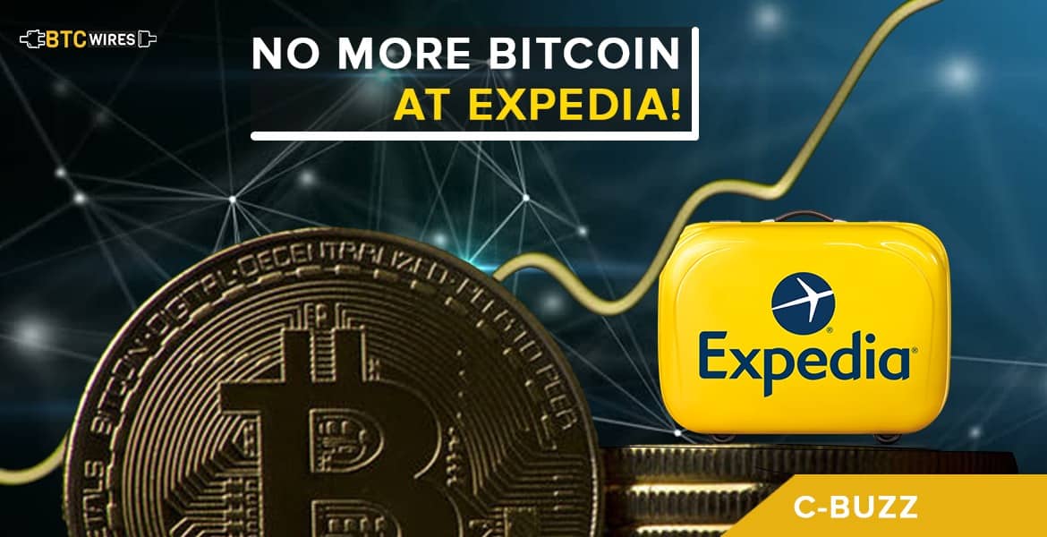 Competitors gain as Expedia terminates payment in Bitcoin.