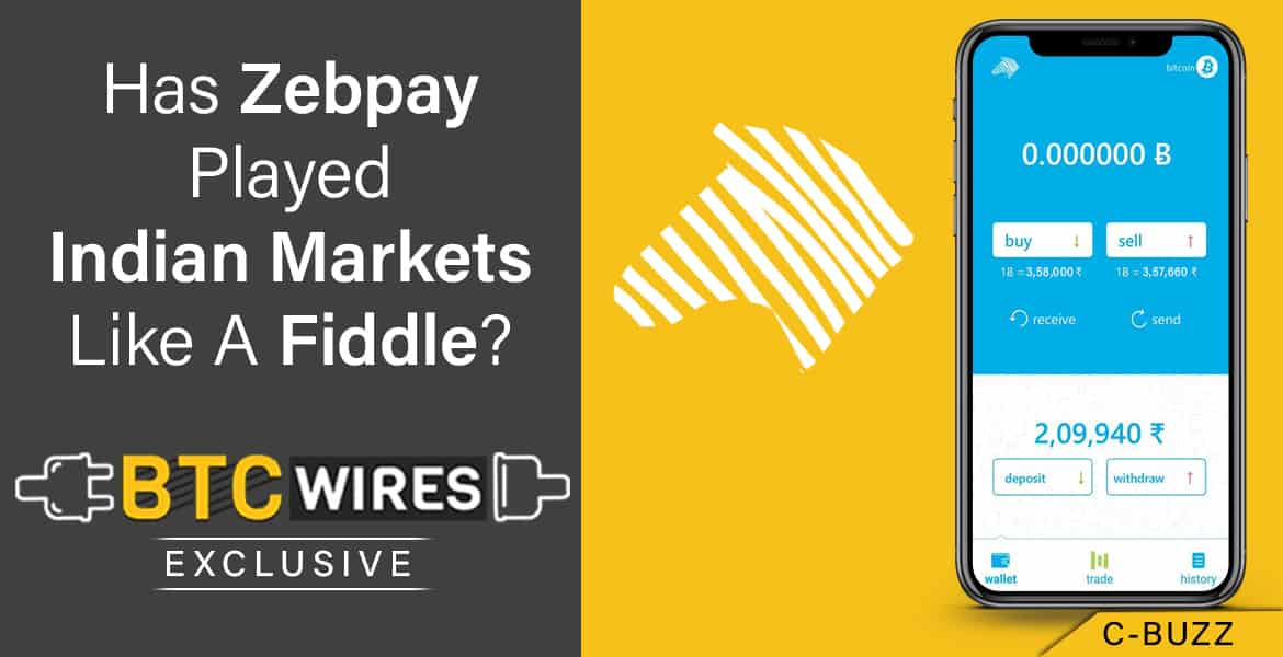 Is ‘Zebpay’ Manipulating The Market For Its Own Personal Gains