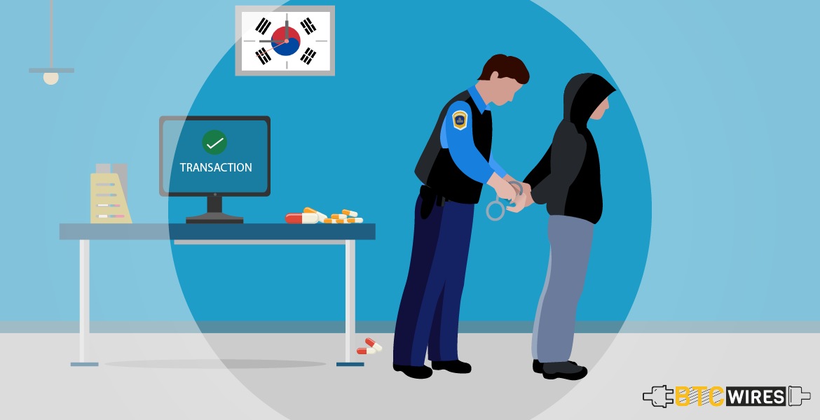 Nine Arrested in South Korea for Selling Narcotics Using Cryptocurrency