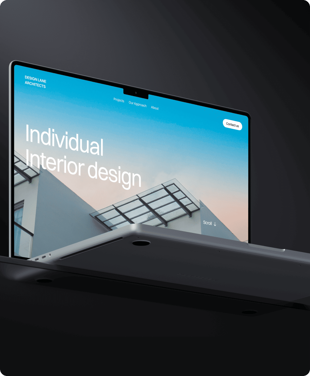 onceadev project DESIGNLANE Architecture website