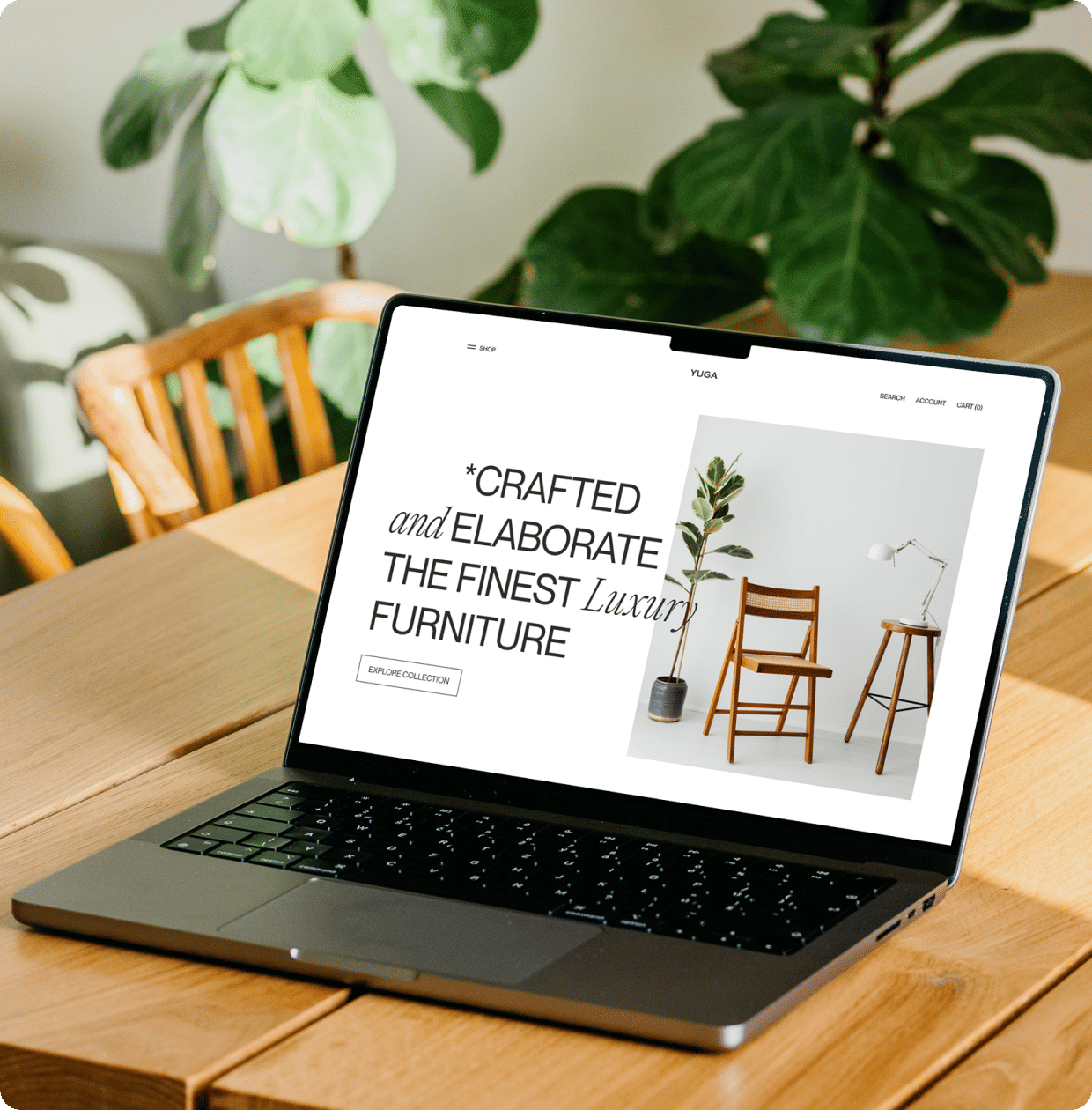 onceadev project YUGA DECORS Furniture E-COMMERCE