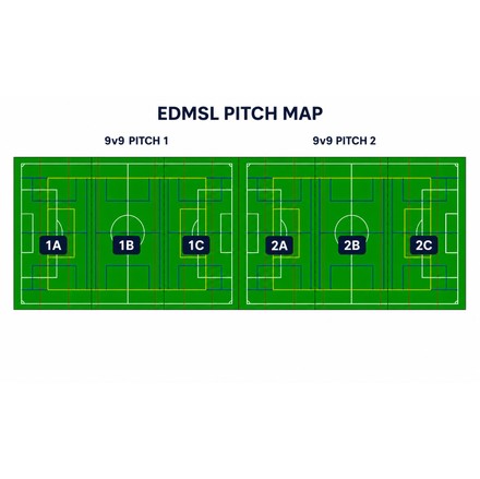 U8 & U9 Pitch Layout venue map