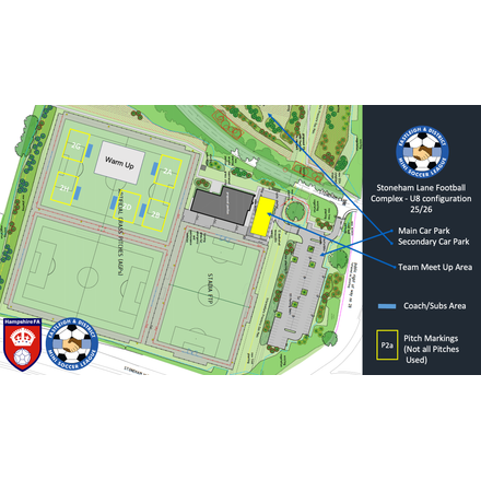 U8s Pitch Layout venue map