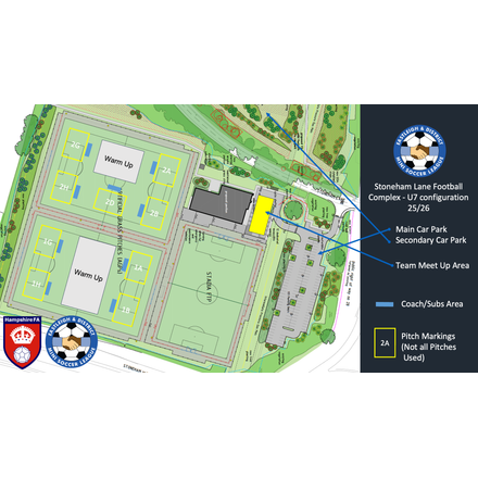 U7s Pitch Layout venue map