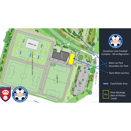 U8s Pitch Layout venue map