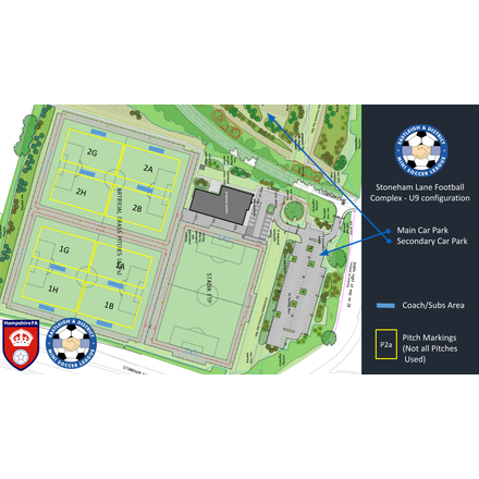 U9s Pitch Layout venue map