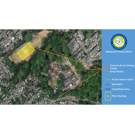 9v9 Layout (U11s) venue map