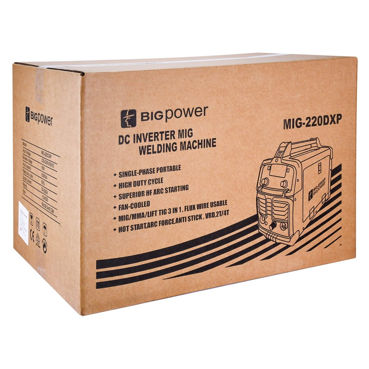 เครื่องเชื่อมอินเวอร์เตอร์ MIG-220DXP เครื่องเชื่อมไฟฟ้า ตู้เชื่อม ตู้เชื่อมไฟฟ้า ขายเครื่องมือช่าง จำหน่ายเครื่องมือช่าง เครื่องมือช่าง บิ๊กพาวเวอร์ bigpower BGP-MIG220DXP