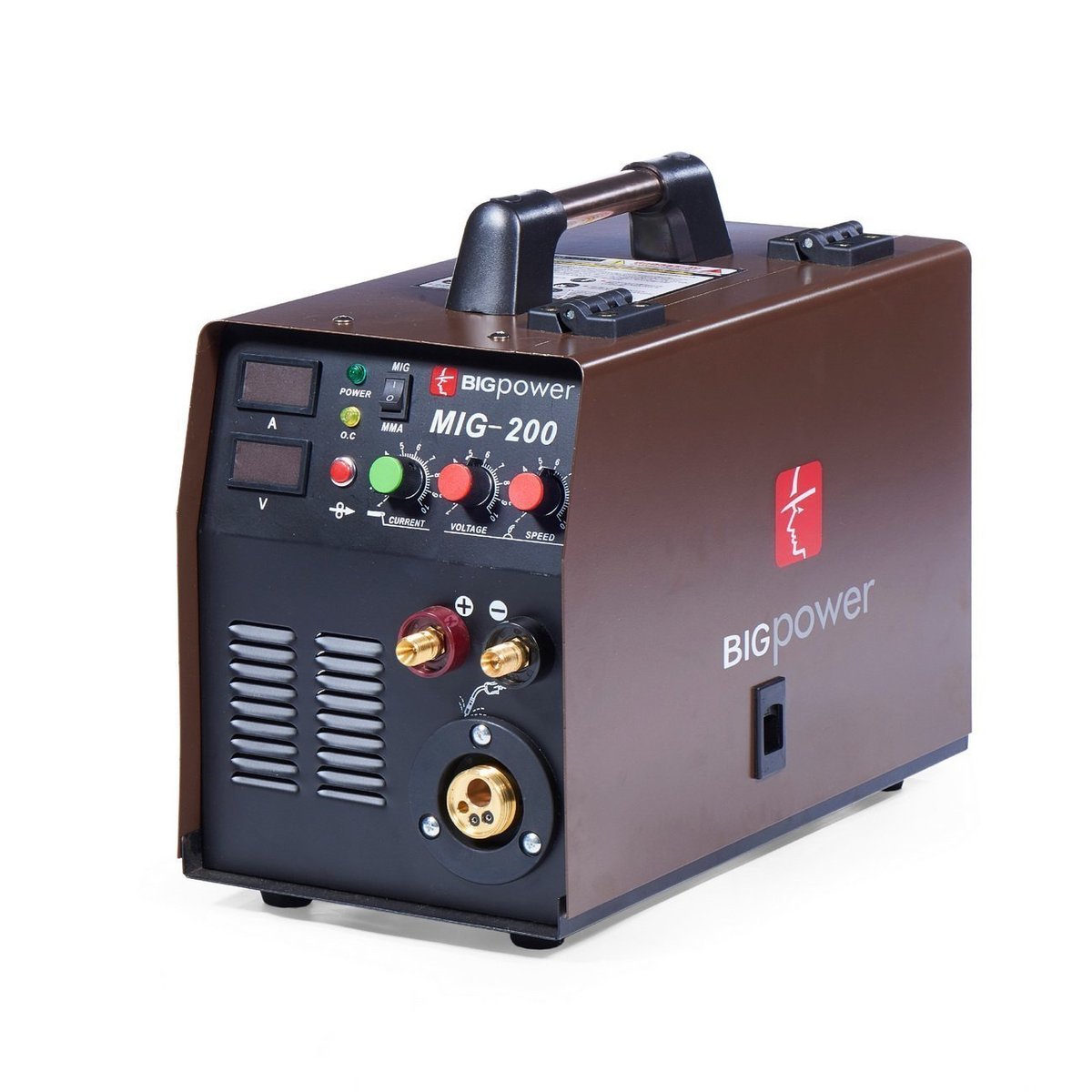 เครื่องเชื่อมอินเวิร์ทเตอร์ MIG-200D เครื่องเชื่อมไฟฟ้า ตู้เชื่อม ตู้เชื่อมไฟฟ้า ขายเครื่องมือช่าง จำหน่ายเครื่องมือช่าง เครื่องมือช่าง บิ๊กพาวเวอร์ bigpower BGP-MIG200D
