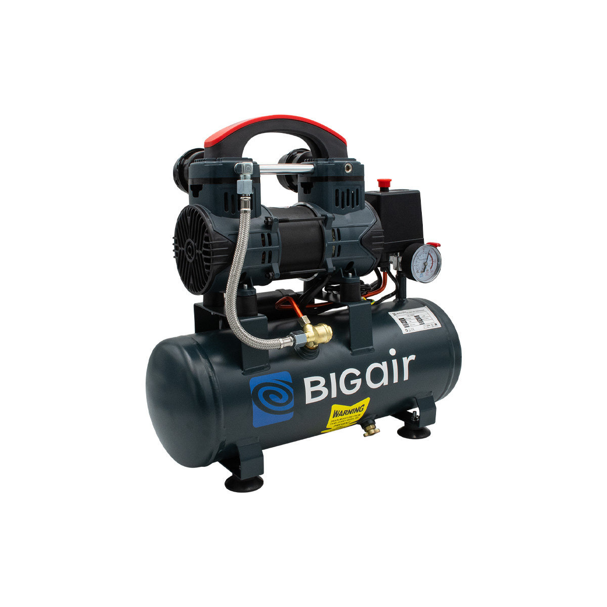 ปั๊มลม บิ๊กแอร์ (Bigair) BAO1010 1.5HP 10ลิตร ไม่ใช้น้ำมัน