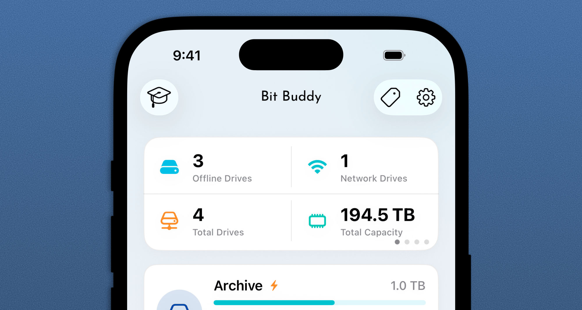 Quick glimpse of your drives