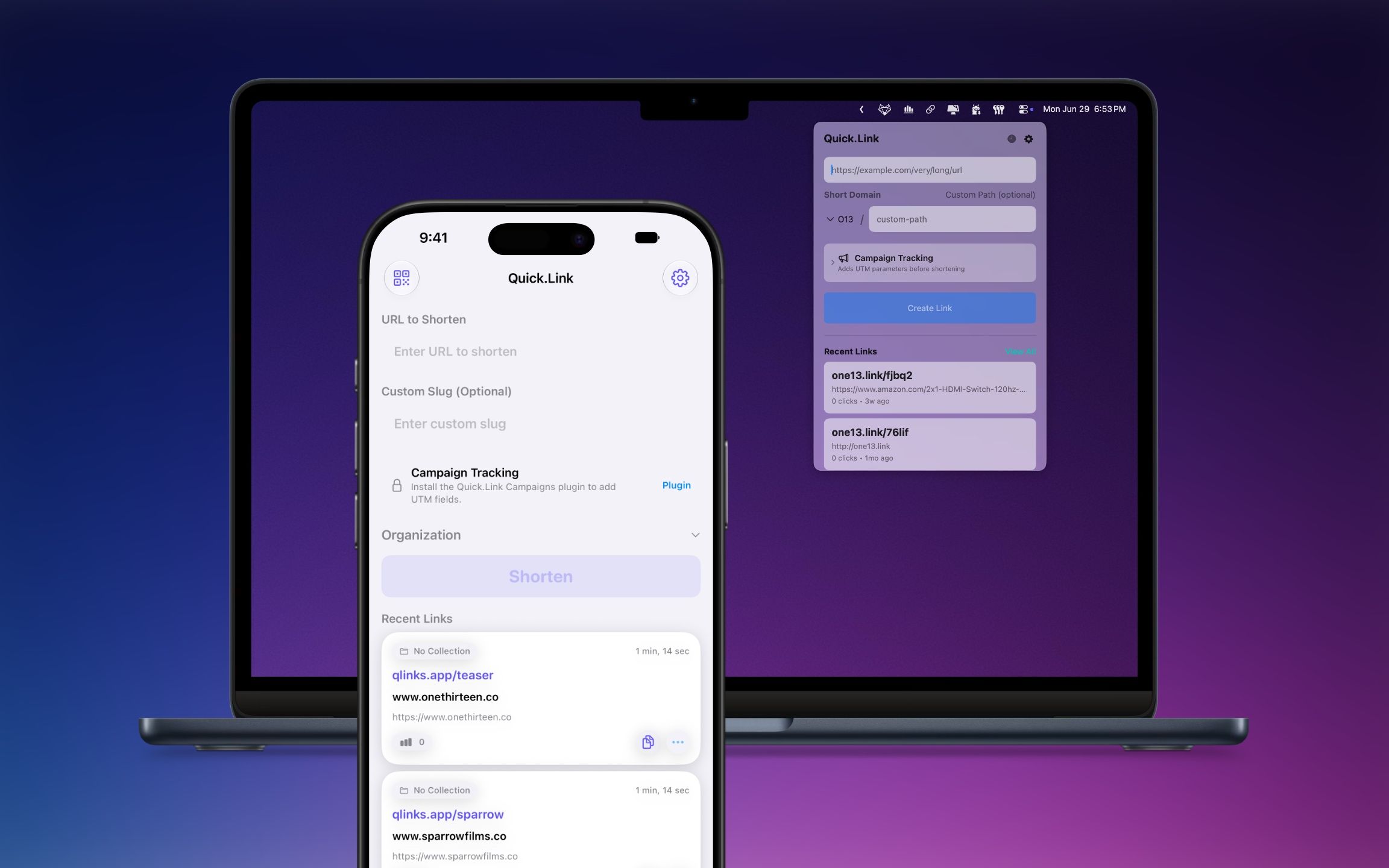 Quick.Link app screenshot
