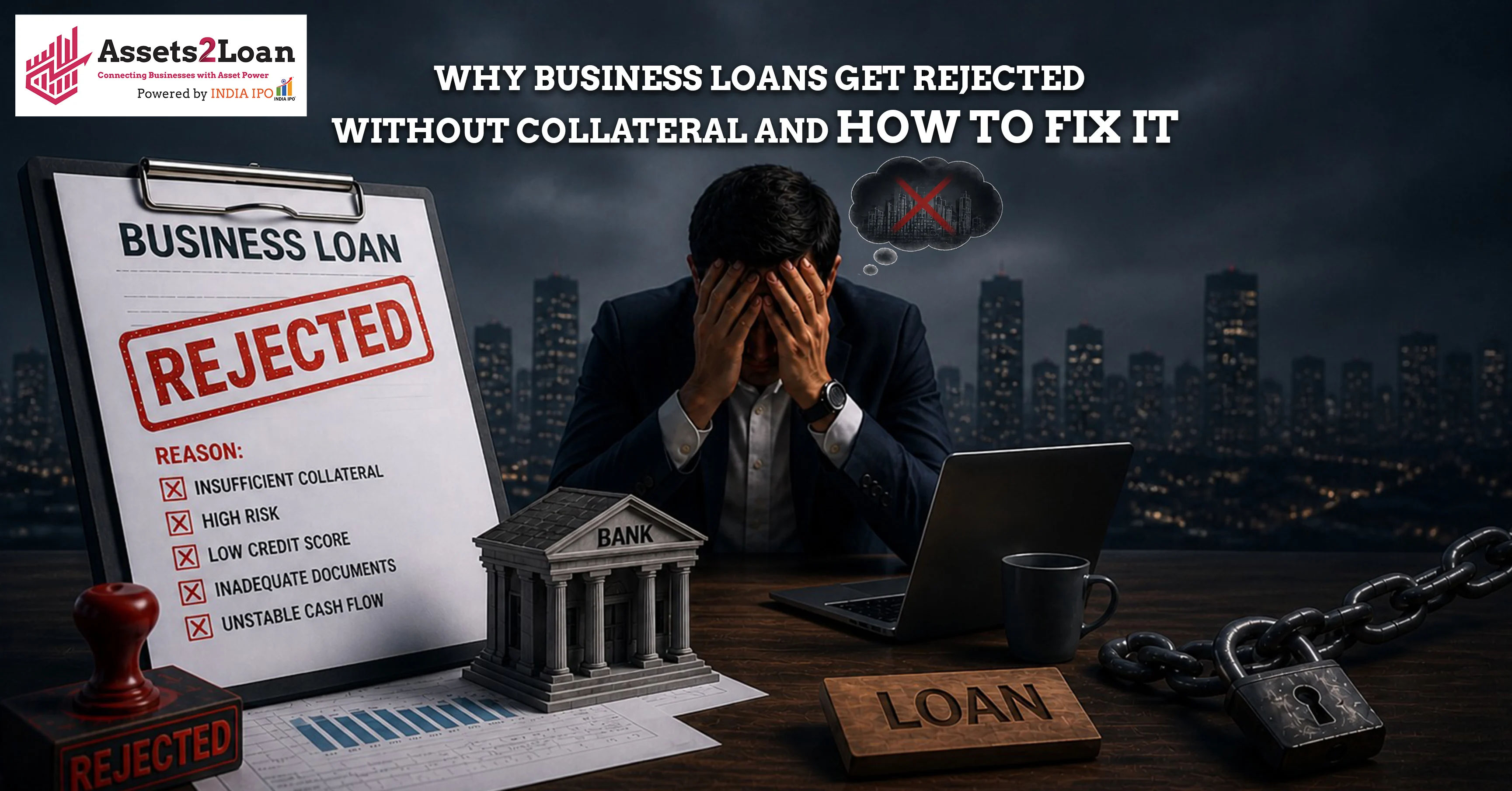Why Business Loans Get Rejected Without Collateral And How to Fix It