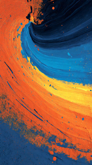 Abstract Vivid Color Swirl - Premium iPhone Lock Screen Wallpaper