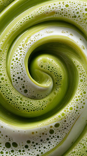 Green Cream Swirl