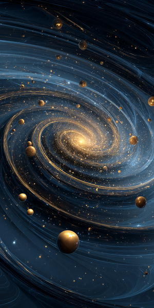 Golden Spiral Galaxy
