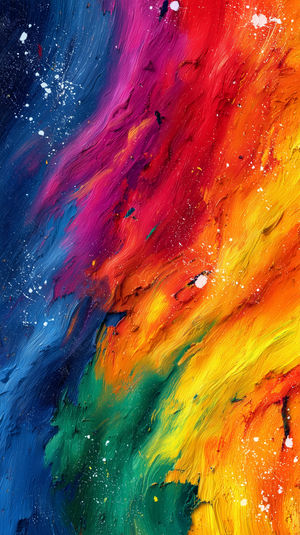 Vibrant Abstract Paint Strokes