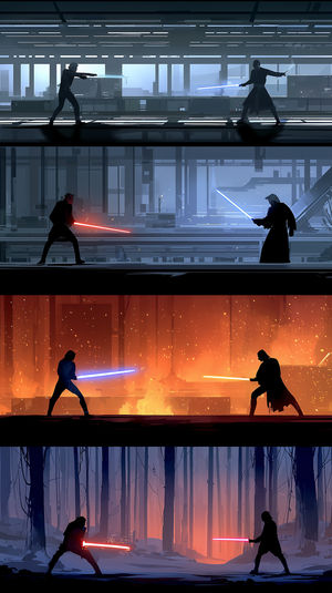 Lightsaber Duel Montage