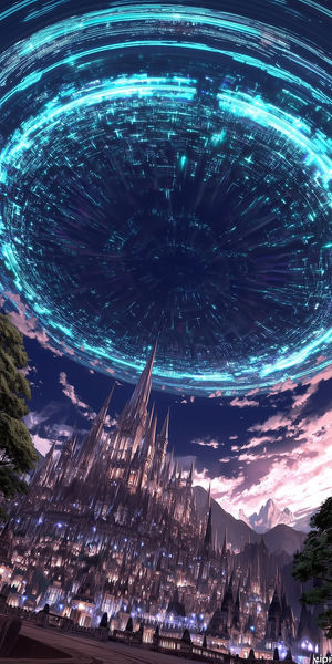 Fantasy City Portal Lights