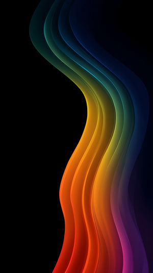 Abstract Waves Neon Color Flow - Download HD iPhone Lock Screen Wallpaper