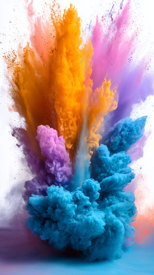 Colorful Abstract Smoke Burst
