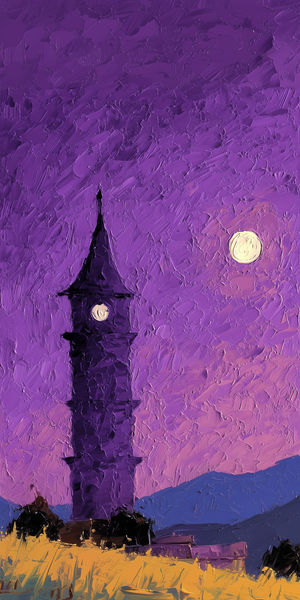 Purple Twilight Tower