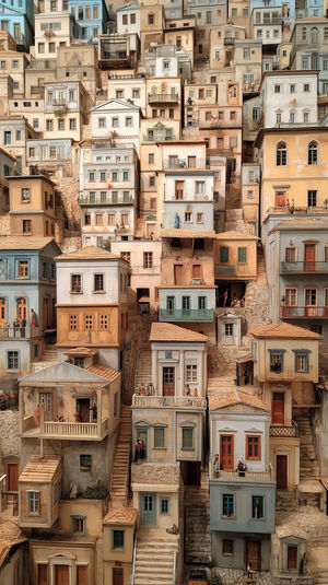 Miniature Urban Diorama Cityscape