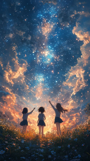 Stargazing Dreams - Premium iPhone Lock Screen Wallpaper