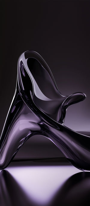 Abstract Liquid Glass Sculpture
