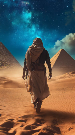Desert Journey Under Stars