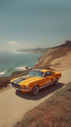 Classic Beauty by the Shore - Premium iPhone Lock Screen Wallpaper