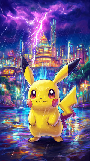 Pikachu Neon City Storm