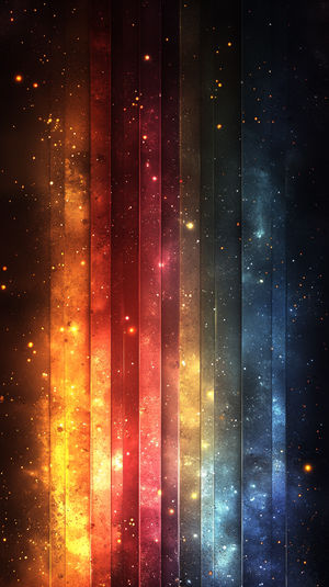 Galaxy Stripes Vibrant Wallpaper