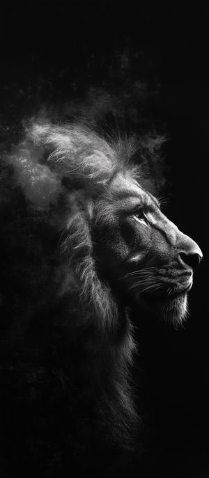 Majestic Lion Silhouette