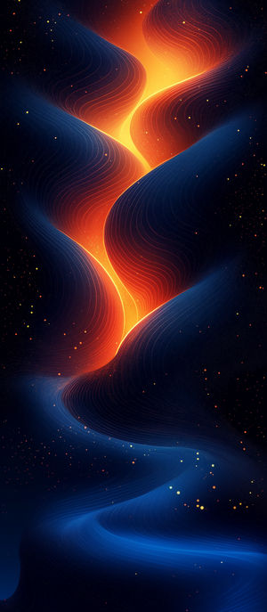Lava Flow Abstract Wallpaper