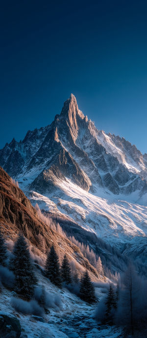Mountain Peak Dawn Glow - Download HD iPhone Lock Screen Wallpaper
