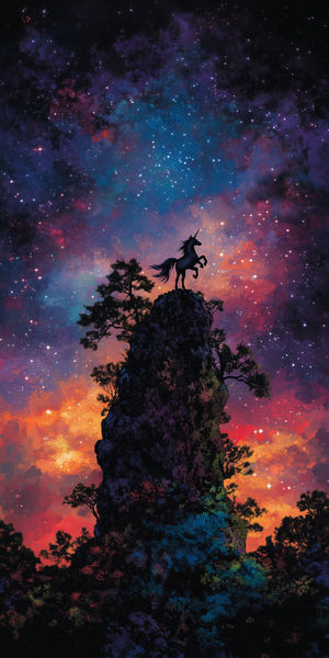 Unicorn Cosmic Nightscape