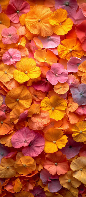 Flower Petal Color Burst