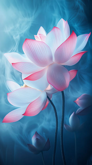 Lotus Blossom Serenity - Premium iPhone Lock Screen Wallpaper