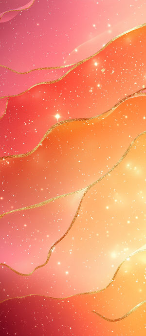 Abstract Golden Wave Wallpaper