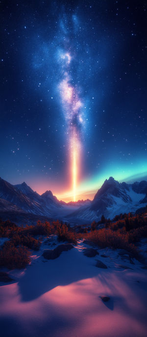 Milky Way Light Pillar