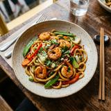 Fried Shrimp Udon Noodles