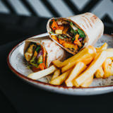 Wrap Veg & Fries