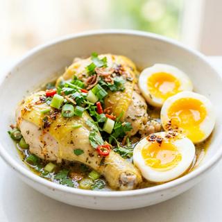 Boiled Mine Chicken & Egg