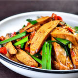 Stir-fried dried tofu