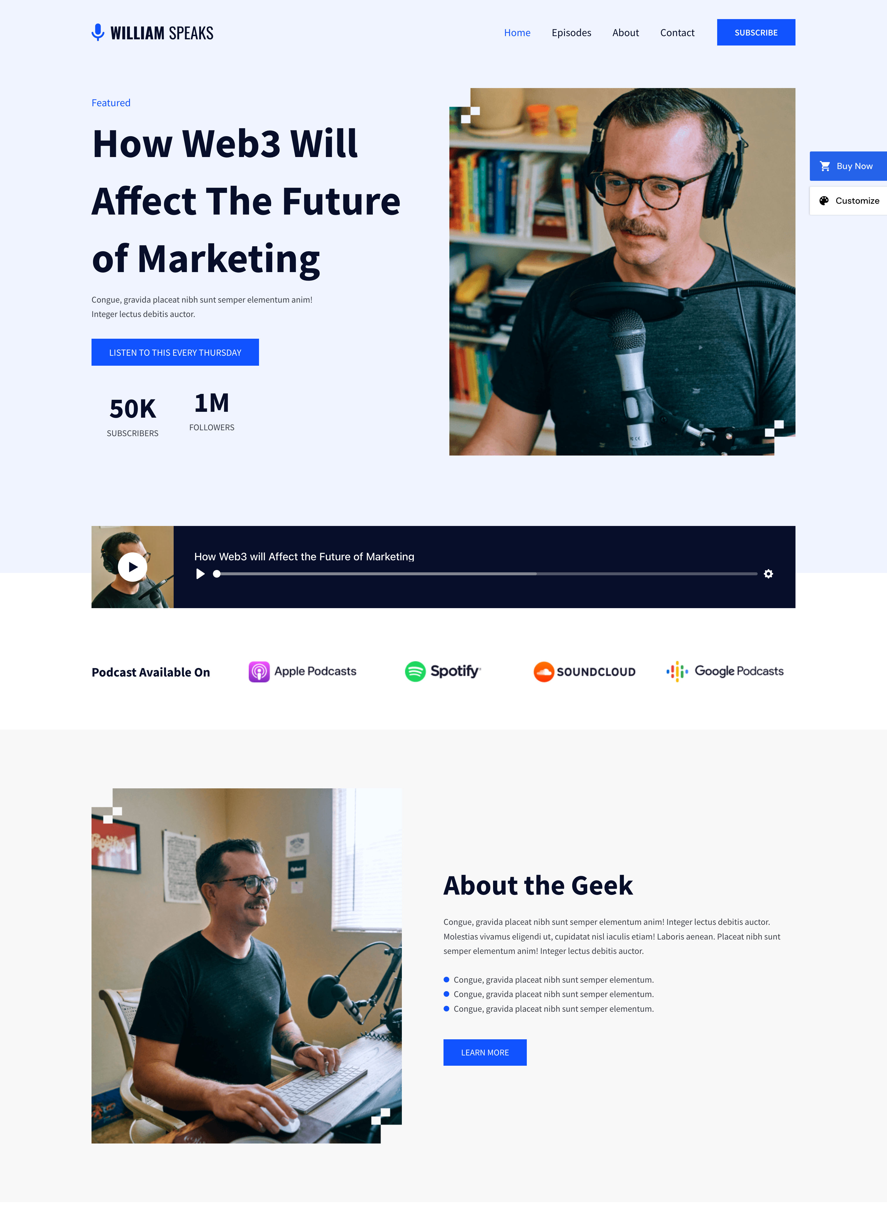 Website design reference for an Elementor layout