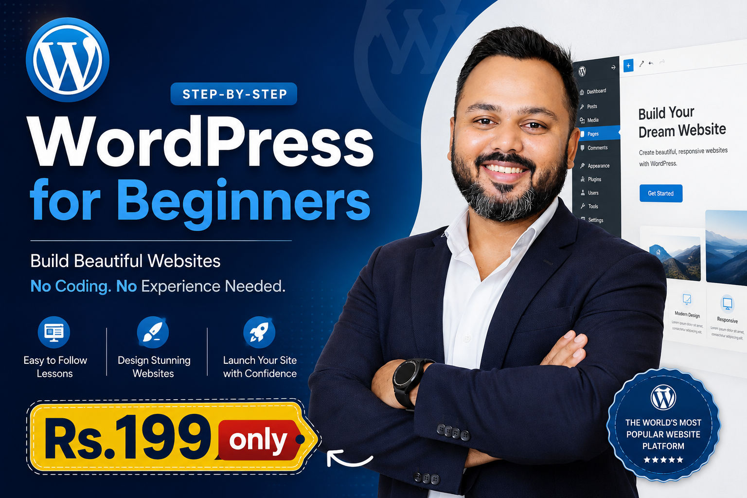 WordPress For Beginners - No Coding Needed
