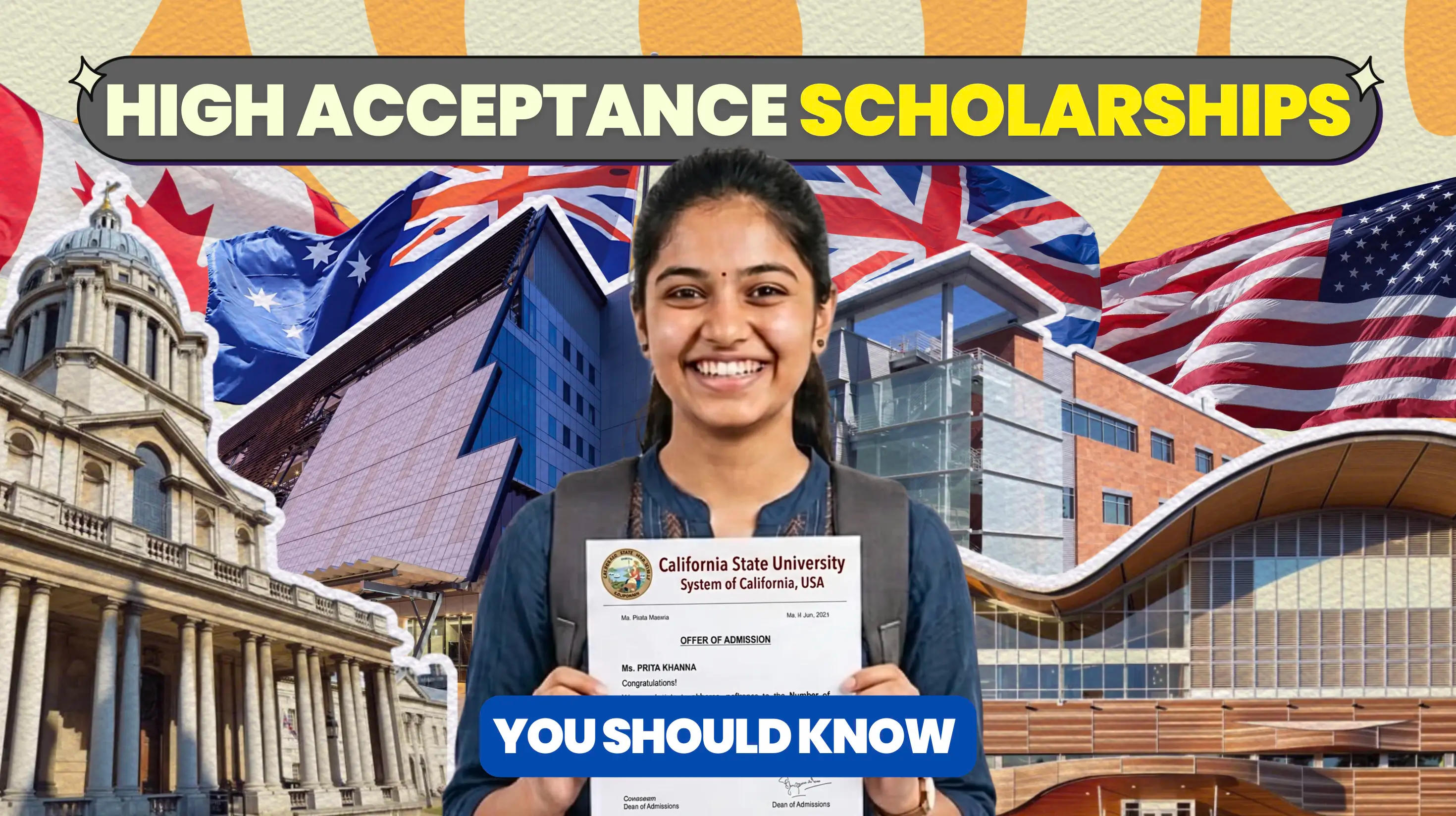Scholarships at Universities With High Acceptance Rates: Your 2026 Guide Across USA, Canada, UK, and Australia